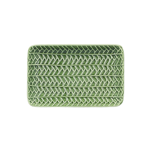 Dekoratīvs BABABOI paliktnis ar lapu rakstu, 20x13x2 cm - N1 Home