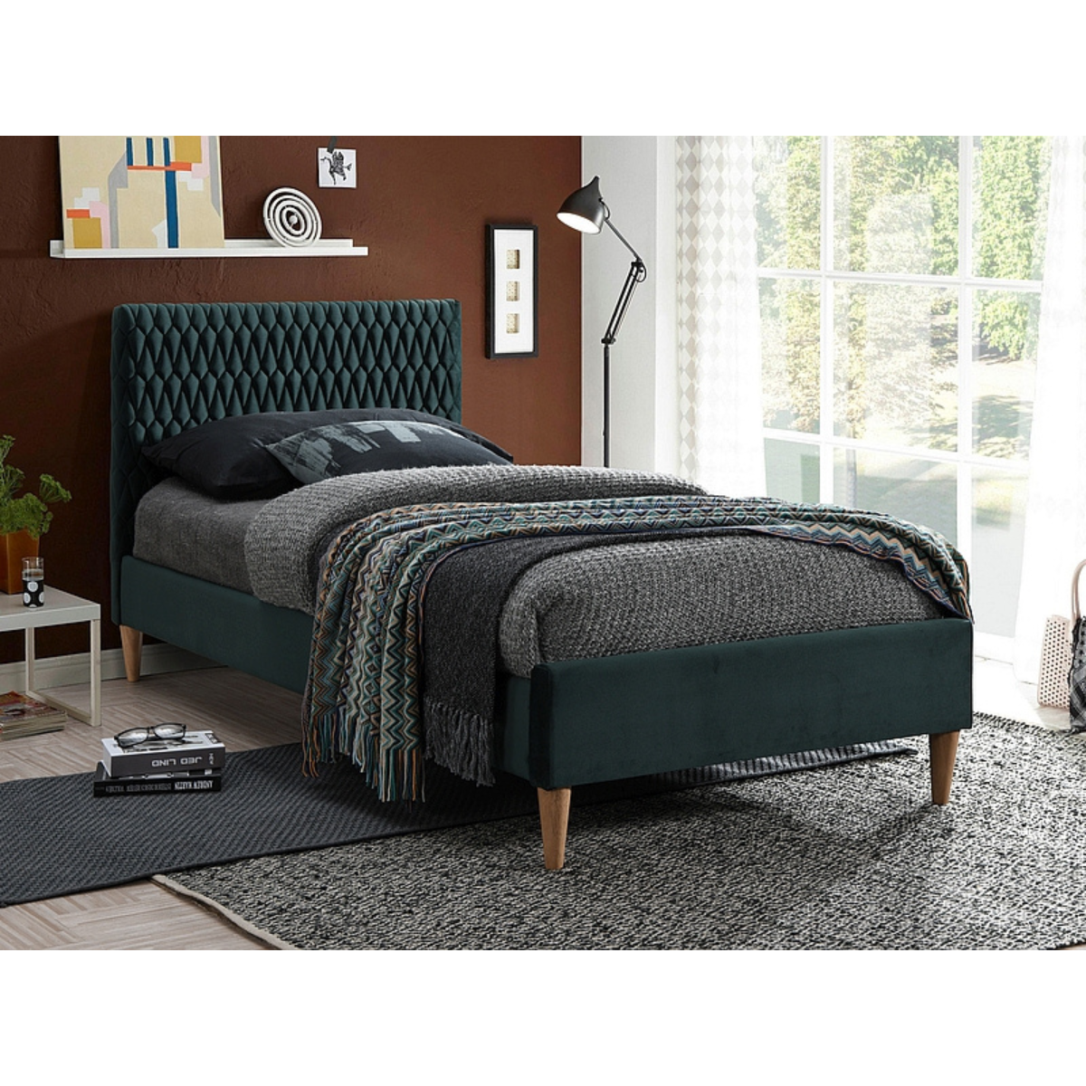 Azurro samta gulta zaļa 90x200cm - N1 Home